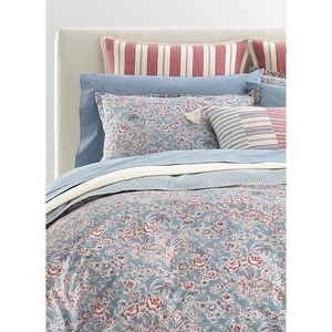 Lauren Ralph Lauren Maddie Floral King Comforter Set Blue Red 4pc Shams Pillow